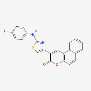 2-[2-(4-Fluoro-phenylamino)-thiazol-4-yl]-benzo[f]chromen-3-one