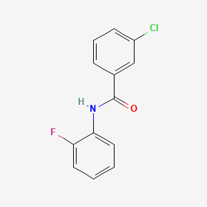 molecular formula C13H9ClFNO B2732467 3-chloro-N-(2-fluorophenyl)benzamide CAS No. 196804-53-2