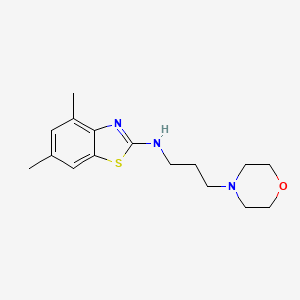 molecular formula C16H23N3OS B2732511 4,6-dimethyl-N-(3-morpholinopropyl)benzo[d]thiazol-2-amine CAS No. 1251614-18-2