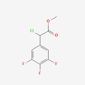 molecular formula C9H6ClF3O2 B2732514 Methyl 2-chloro-2-(3,4,5-trifluorophenyl)acetate CAS No. 1339534-82-5