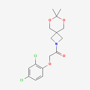 2-(2,4-Dichlorophenoxy)-1-(7,7-dimethyl-6,8-dioxa-2-azaspiro[3.5]nonan-2-yl)ethanone