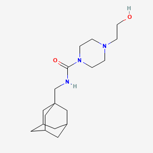 molecular formula C18H31N3O2 B2732525 N-(1-adamantylmethyl)-4-(2-hydroxyethyl)piperazine-1-carboxamide CAS No. 612802-24-1