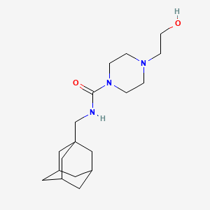 N-(1-adamantylmethyl)-4-(2-hydroxyethyl)piperazine-1-carboxamide