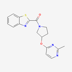 2-{3-[(2-Methylpyrimidin-4-yl)oxy]pyrrolidine-1-carbonyl}-1,3-benzothiazole