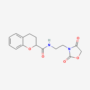 N-(2-(2,4-dioxooxazolidin-3-yl)ethyl)chroman-2-carboxamide