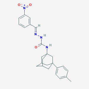 (E)-2-(3-nitrobenzylidene)-N-((1s,3r,5R,7S)-3-(p-tolyl)adamantan-1-yl)hydrazinecarboxamide