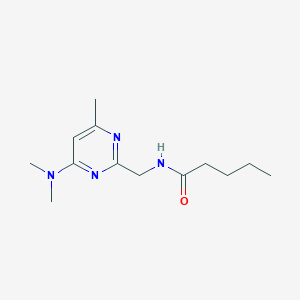 N-((4-(dimethylamino)-6-methylpyrimidin-2-yl)methyl)pentanamide