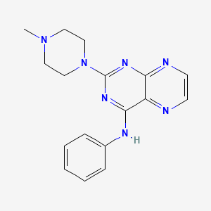[2-(4-Methylpiperazinyl)pteridin-4-yl]phenylamine