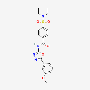 4-(diethylsulfamoyl)-N-[5-(3-methoxyphenyl)-1,3,4-oxadiazol-2-yl]benzamide