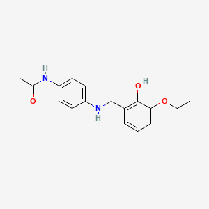 molecular formula C17H20N2O3 B2732612 N-{4-[(3-ethoxy-2-hydroxybenzyl)amino]phenyl}acetamide CAS No. 1019629-17-4