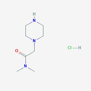 molecular formula C8H18ClN3O B2732681 N,N-Dimethyl-2-(piperazin-1-yl)acetamide hydrochloride CAS No. 1032757-34-8