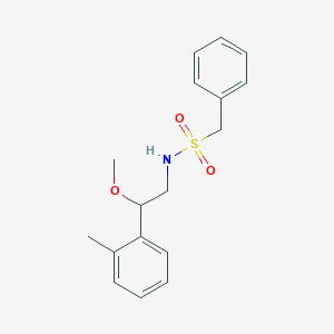B2732682 N-(2-methoxy-2-(o-tolyl)ethyl)-1-phenylmethanesulfonamide CAS No. 1797878-30-8