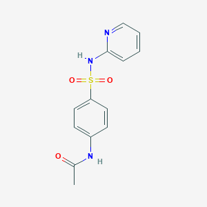 molecular formula C13H13N3O3S B027327 Acetamide, N-[4-[(2-pyridinylamino)sulfonyl]phenyl]- CAS No. 19077-98-6