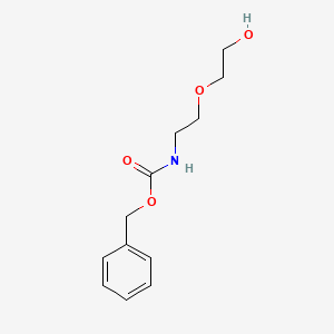 molecular formula C12H17NO4 B2732769 [2-(2-Hydroxy-ethoxy)-ethyl]-carbamic acid benzyl ester CAS No. 145881-74-9