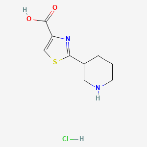 2-(Piperidin-3-yl)thiazole-4-carboxylic acid hydrochloride
