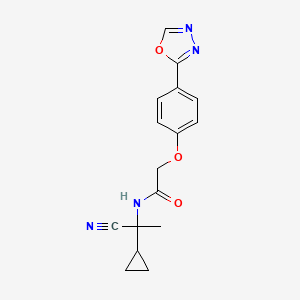 N-(1-cyano-1-cyclopropylethyl)-2-[4-(1,3,4-oxadiazol-2-yl)phenoxy]acetamide