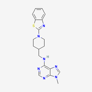 N-[[1-(1,3-Benzothiazol-2-yl)piperidin-4-yl]methyl]-9-methylpurin-6-amine