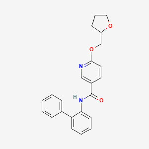 N-([1,1'-biphenyl]-2-yl)-6-((tetrahydrofuran-2-yl)methoxy)nicotinamide