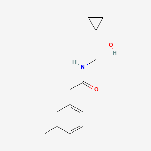 molecular formula C15H21NO2 B2732807 N-(2-cyclopropyl-2-hydroxypropyl)-2-(3-methylphenyl)acetamide CAS No. 1286732-49-7