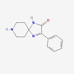 molecular formula C13H15N3O B2732853 3-Phenyl-1,4,8-triazaspiro[4.5]dec-3-en-2-one CAS No. 887220-96-4
