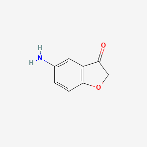molecular formula C8H7NO2 B2732880 5-Amino-1-benzofuran-3(2H)-one CAS No. 1174298-02-2