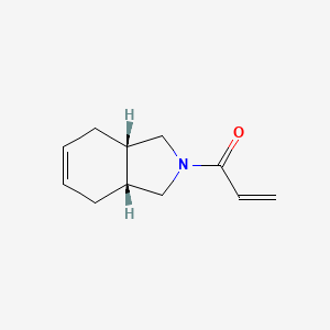 molecular formula C11H15NO B2732893 1-[(3As,7aR)-1,3,3a,4,7,7a-hexahydroisoindol-2-yl]prop-2-en-1-one CAS No. 1844197-88-1