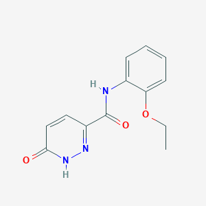 molecular formula C13H13N3O3 B2732954 N-(2-ethoxyphenyl)-6-oxo-1,6-dihydropyridazine-3-carboxamide CAS No. 899956-86-6