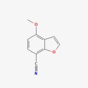 molecular formula C10H7NO2 B2732971 4-methoxy-1-benzofuran-7-carbonitrile CAS No. 1258959-97-5