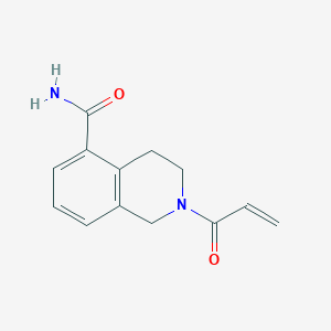 2-Prop-2-enoyl-3,4-dihydro-1H-isoquinoline-5-carboxamide