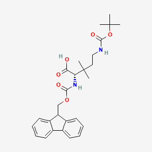 molecular formula C27H34N2O6 B2733070 Fmoc-beta,beta-diMe-L-Orn(Boc)-OH CAS No. 2248110-20-3