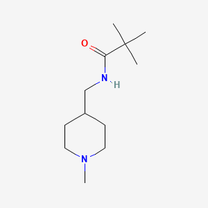 molecular formula C12H24N2O B2733080 N-((1-methylpiperidin-4-yl)methyl)pivalamide CAS No. 953960-38-8