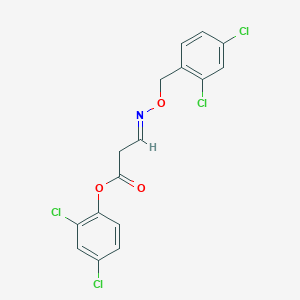 2,4-Dichlorophenyl 3-{[(2,4-dichlorobenzyl)oxy]imino}propanoate