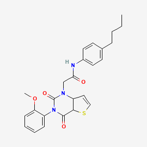 N-(4-butylphenyl)-2-[3-(2-methoxyphenyl)-2,4-dioxo-1H,2H,3H,4H-thieno[3,2-d]pyrimidin-1-yl]acetamide