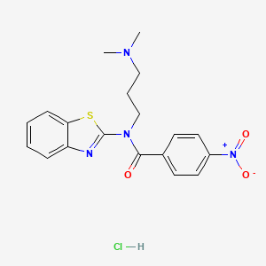 N-(benzo[d]thiazol-2-yl)-N-(3-(dimethylamino)propyl)-4-nitrobenzamide hydrochloride