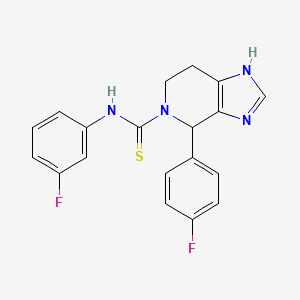 N-(3-fluorophenyl)-4-(4-fluorophenyl)-6,7-dihydro-3H-imidazo[4,5-c]pyridine-5(4H)-carbothioamide