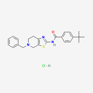 N-(5-benzyl-4,5,6,7-tetrahydrothiazolo[5,4-c]pyridin-2-yl)-4-(tert-butyl)benzamide hydrochloride