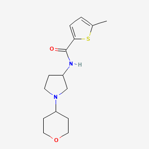 5-Methyl-N-[1-(oxan-4-yl)pyrrolidin-3-yl]thiophene-2-carboxamide