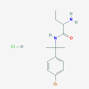 2-amino-N-[2-(4-bromophenyl)propan-2-yl]butanamide hydrochloride