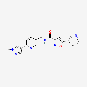 N-((6-(1-methyl-1H-pyrazol-4-yl)pyridin-3-yl)methyl)-5-(pyridin-3-yl)isoxazole-3-carboxamide