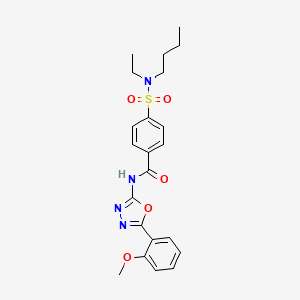 4-[butyl(ethyl)sulfamoyl]-N-[5-(2-methoxyphenyl)-1,3,4-oxadiazol-2-yl]benzamide