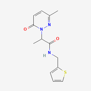 2-(3-methyl-6-oxopyridazin-1(6H)-yl)-N-(thiophen-2-ylmethyl)propanamide