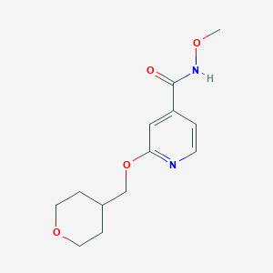 N-methoxy-2-((tetrahydro-2H-pyran-4-yl)methoxy)isonicotinamide