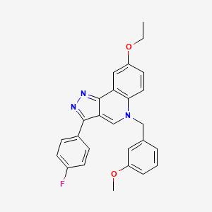 8-ethoxy-3-(4-fluorophenyl)-5-(3-methoxybenzyl)-5H-pyrazolo[4,3-c]quinoline