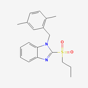 1-(2,5-dimethylbenzyl)-2-(propylsulfonyl)-1H-benzo[d]imidazole