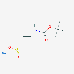 Sodium;3-[(2-methylpropan-2-yl)oxycarbonylamino]cyclobutane-1-sulfinate