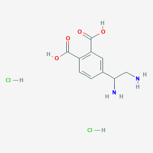 4-(1,2-Diaminoethyl)phthalic acid;dihydrochloride