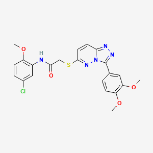 N-(5-chloro-2-methoxyphenyl)-2-((3-(3,4-dimethoxyphenyl)-[1,2,4]triazolo[4,3-b]pyridazin-6-yl)thio)acetamide