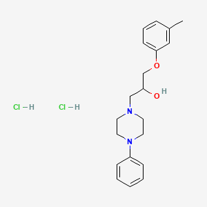 1-(4-Phenylpiperazin-1-yl)-3-(m-tolyloxy)propan-2-ol dihydrochloride