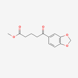 molecular formula C13H14O5 B2733219 Methyl 5-(benzo[d][1,3]dioxol-5-yl)-5-oxopentanoate CAS No. 930116-86-2