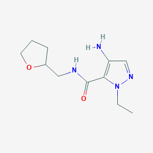 4-amino-1-ethyl-N-(tetrahydrofuran-2-ylmethyl)-1H-pyrazole-5-carboxamide